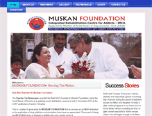 Tablet Screenshot of muskanfoundation.org